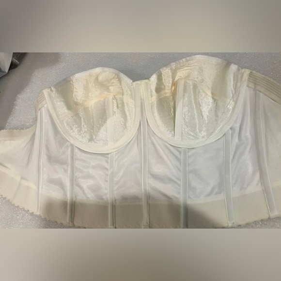 Va Bien Bustiers Bride White Sz-40C Smooth Hourglass #0798 Hook & Eye $75 - Picture 6 of 12